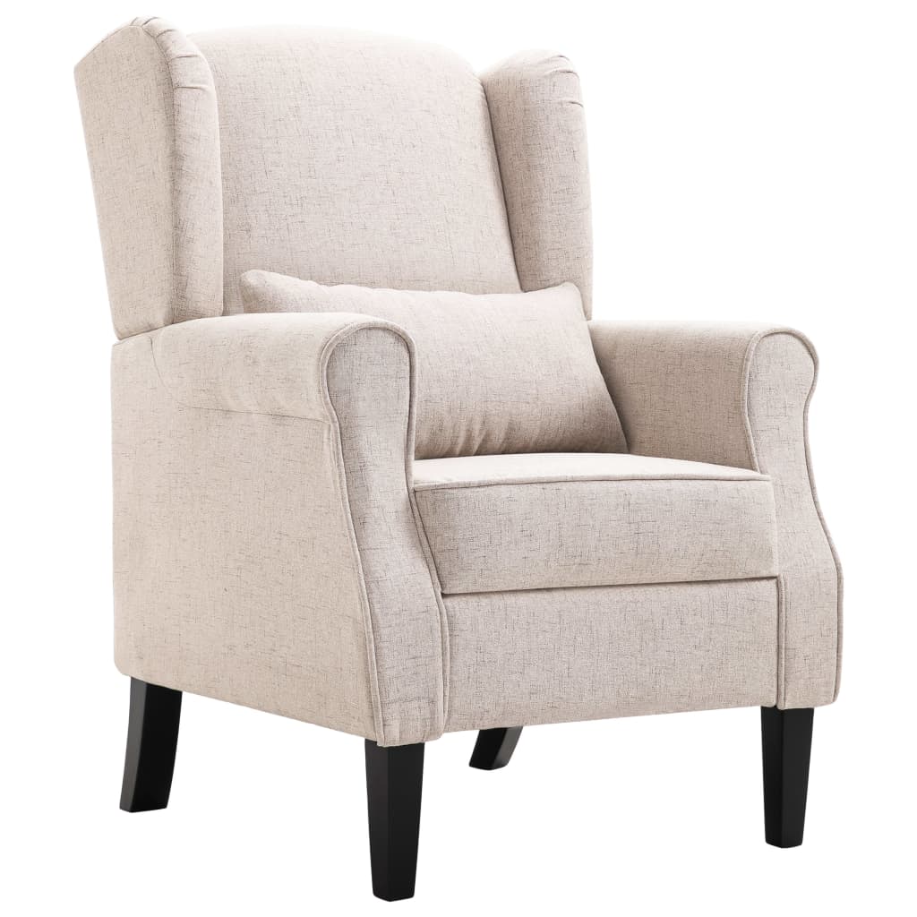 Fauteuil stof beige