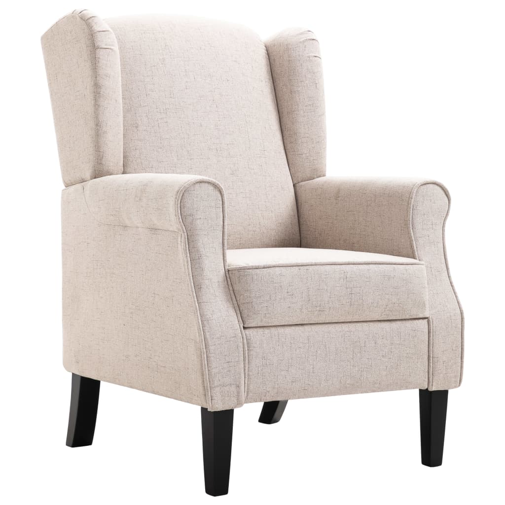 Fauteuil stof beige