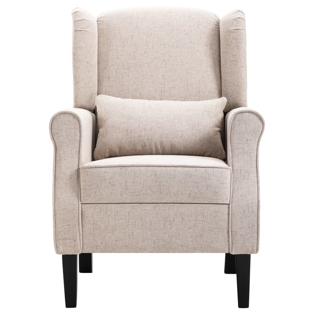 Fauteuil stof beige