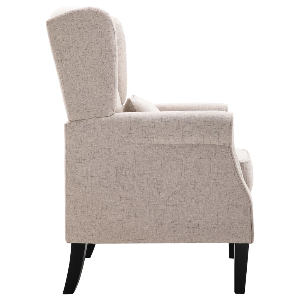 Fauteuil stof beige