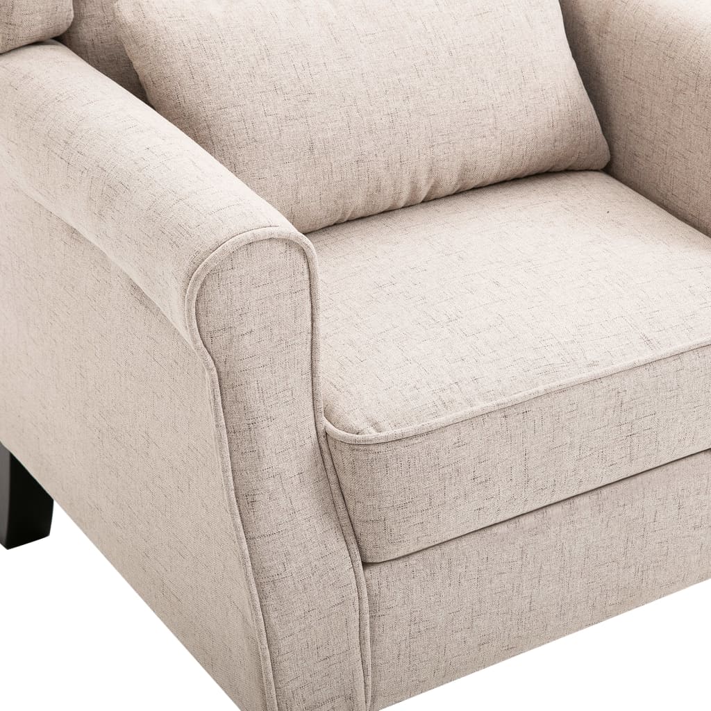 Fauteuil stof beige