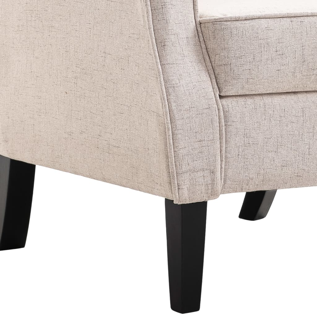 Fauteuil stof beige