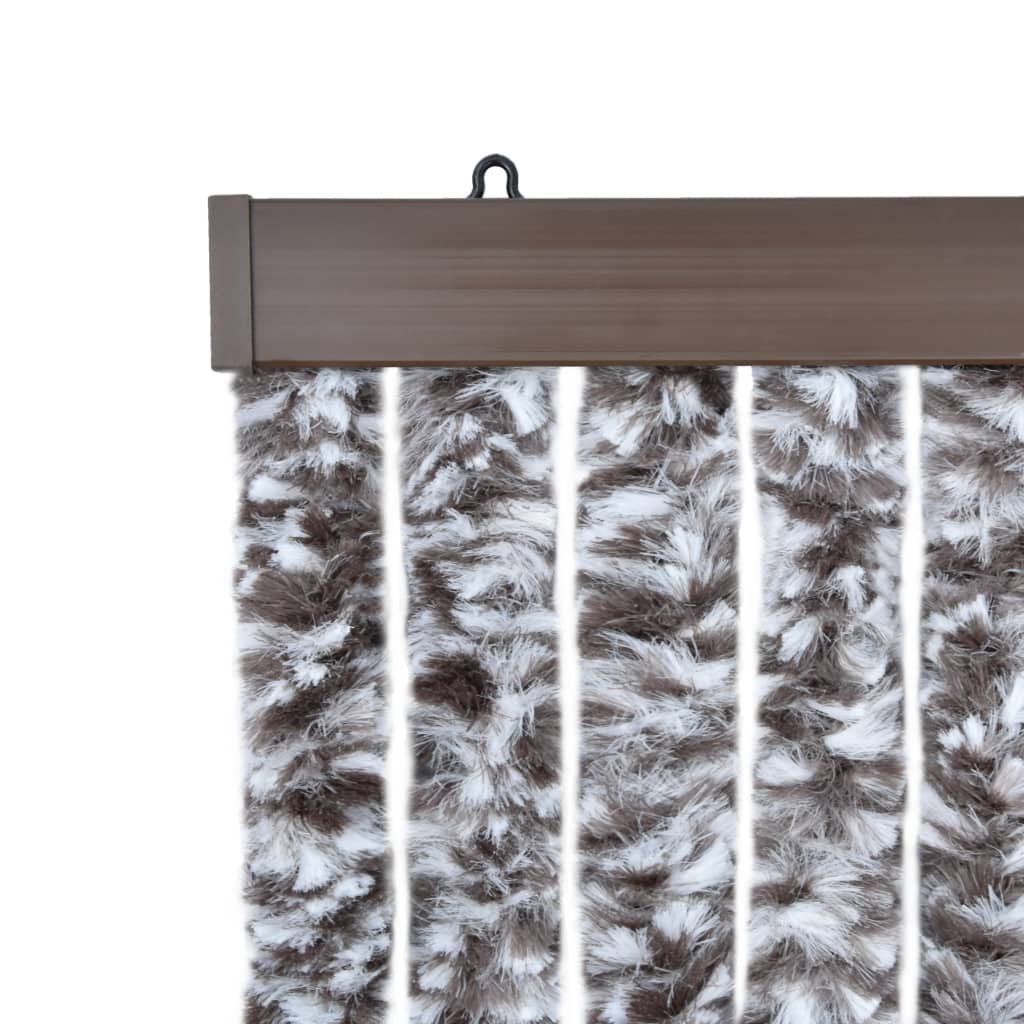 Vliegengordijn 56x185 cm chenille bruin en beige Raamhorren | Creëer jouw Trendy Thuis | Gratis bezorgd & Retour | Trendy.nl