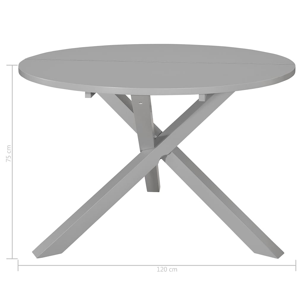 5-delige Eethoek MDF grijs