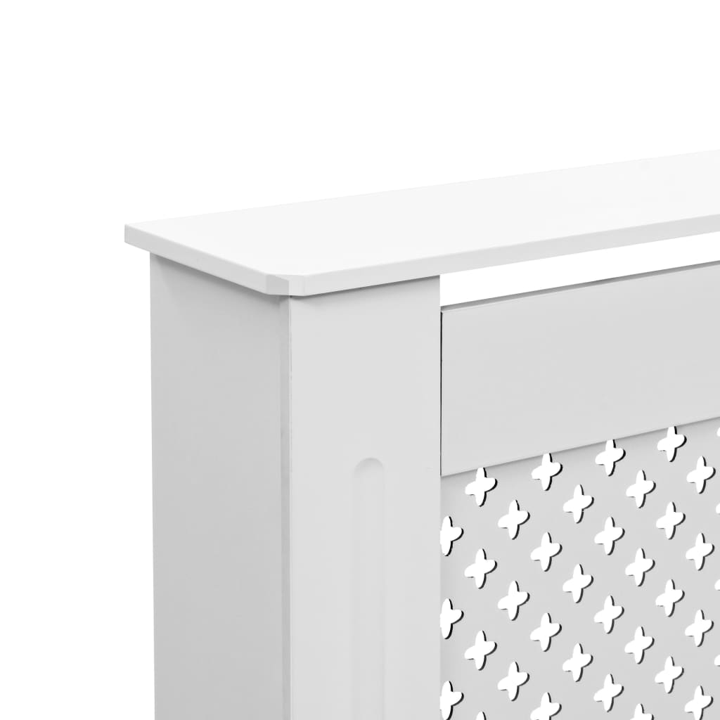 Radiatorombouw 112x19x81,5 cm MDF wit Accessoires voor radiators | Creëer jouw Trendy Thuis | Gratis bezorgd & Retour | Trendy.nl