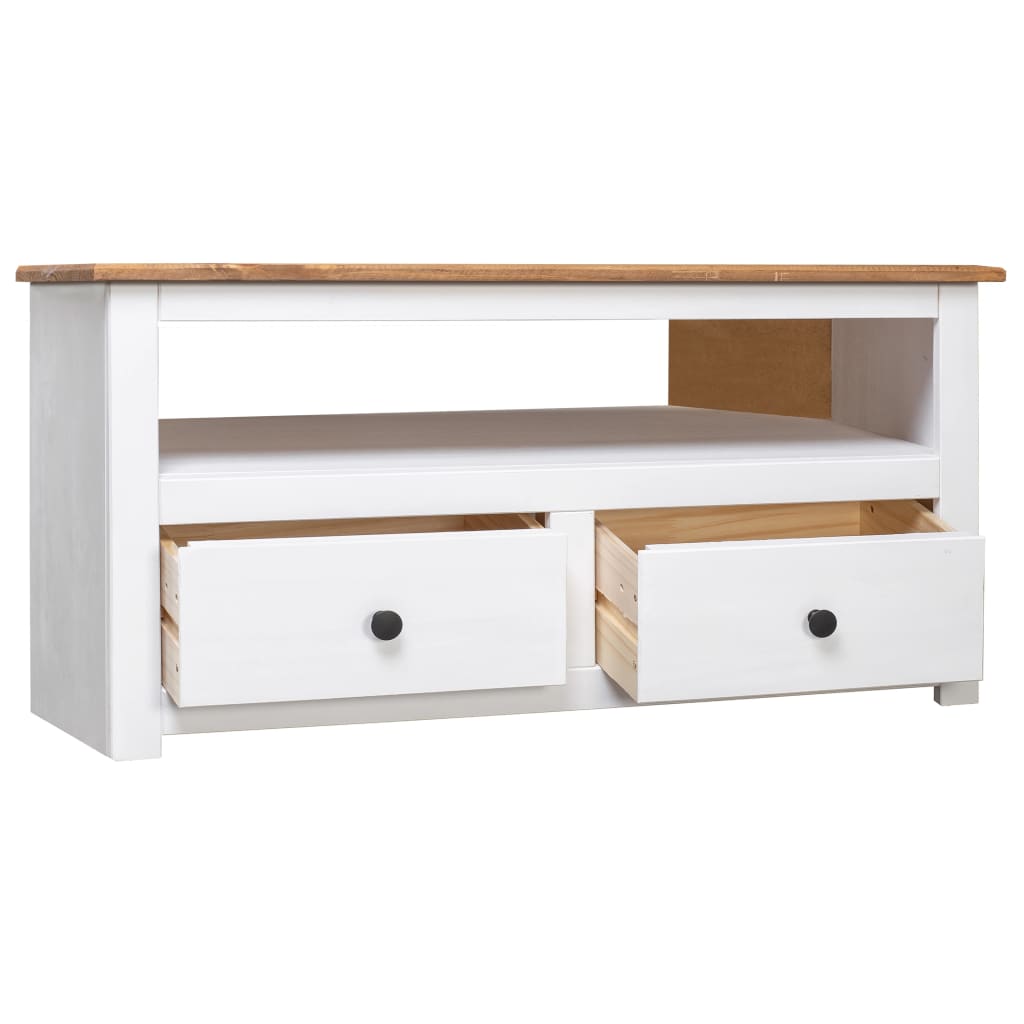 Tv-hoekkast Panama Range 93x49x49 cm massief grenenhout wit Tv-meubels | Creëer jouw Trendy Thuis | Gratis bezorgd & Retour | Trendy.nl