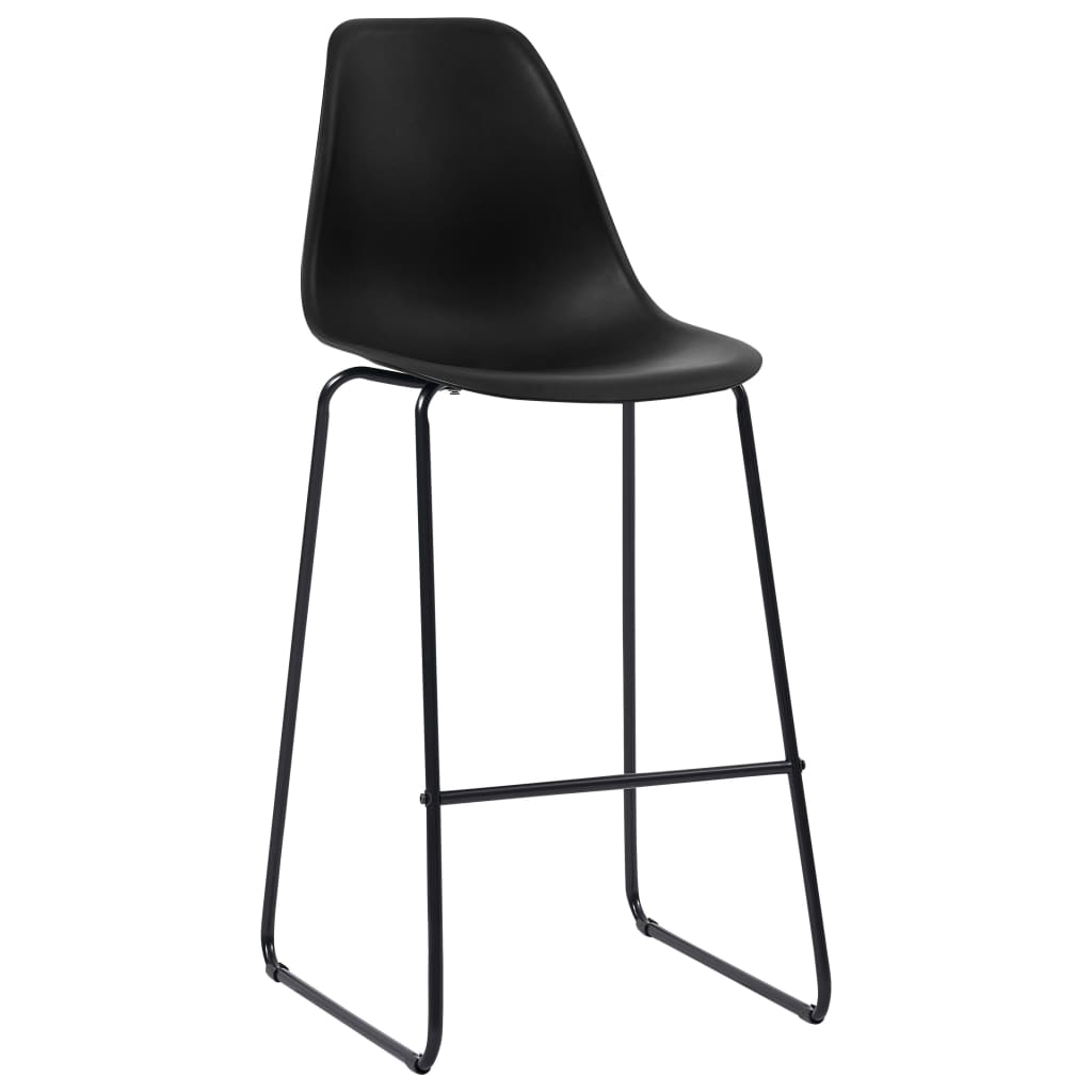 Barstoelen 2 st kunststof zwart Barkrukken | Creëer jouw Trendy Thuis | Gratis bezorgd & Retour | Trendy.nl