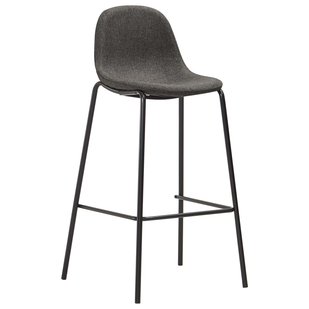 Barstoelen 2 st stof donkergrijs Barkrukken | Creëer jouw Trendy Thuis | Gratis bezorgd & Retour | Trendy.nl