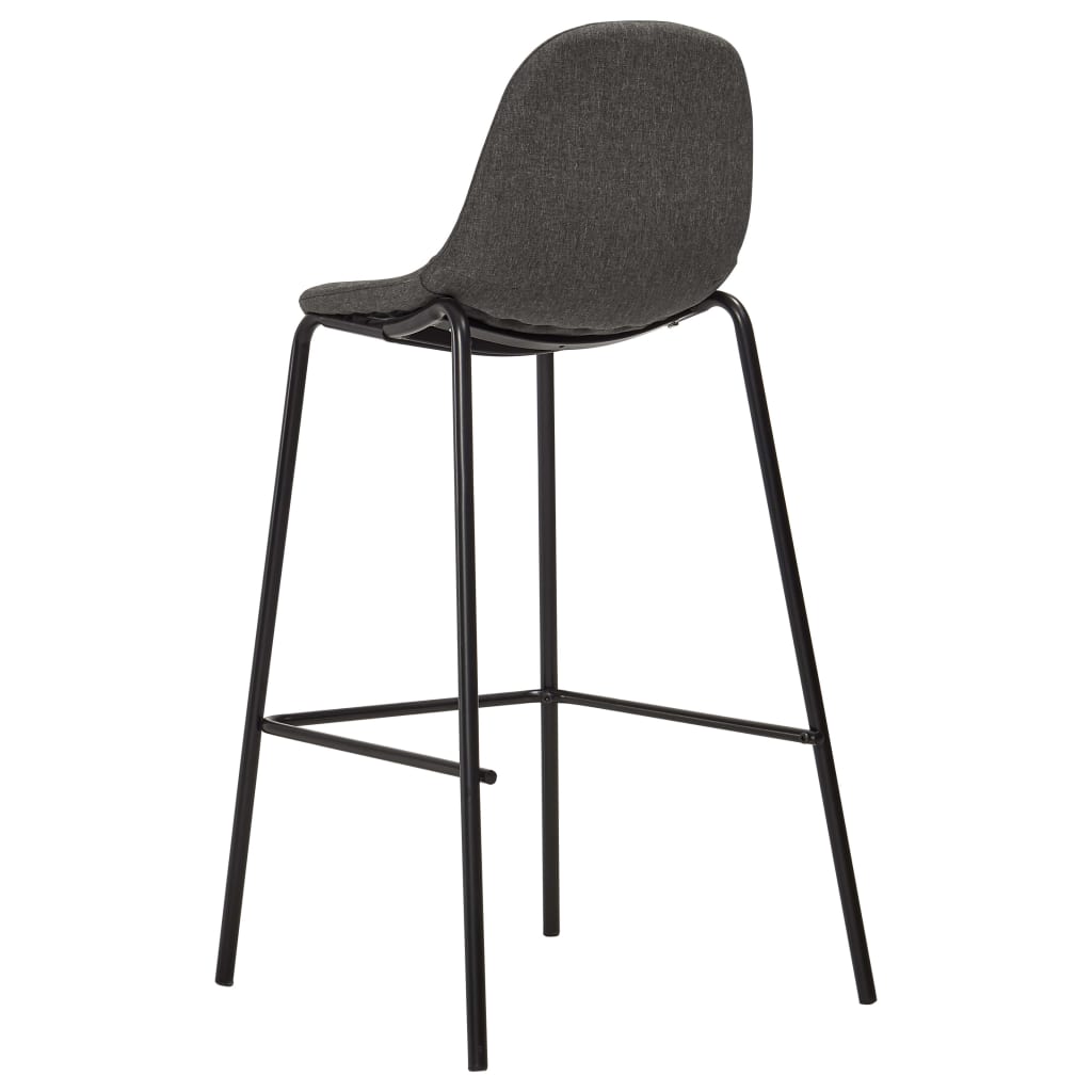 Barstoelen 2 st stof donkergrijs Barkrukken | Creëer jouw Trendy Thuis | Gratis bezorgd & Retour | Trendy.nl