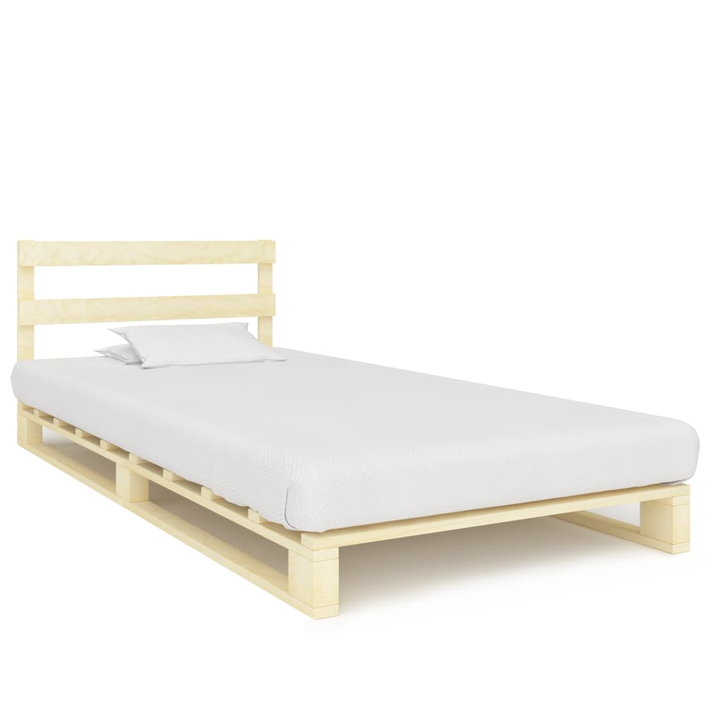 Bedframe pallet massief grenenhout 90x200 cm Bedden & bedframes | Creëer jouw Trendy Thuis | Gratis bezorgd & Retour | Trendy.nl