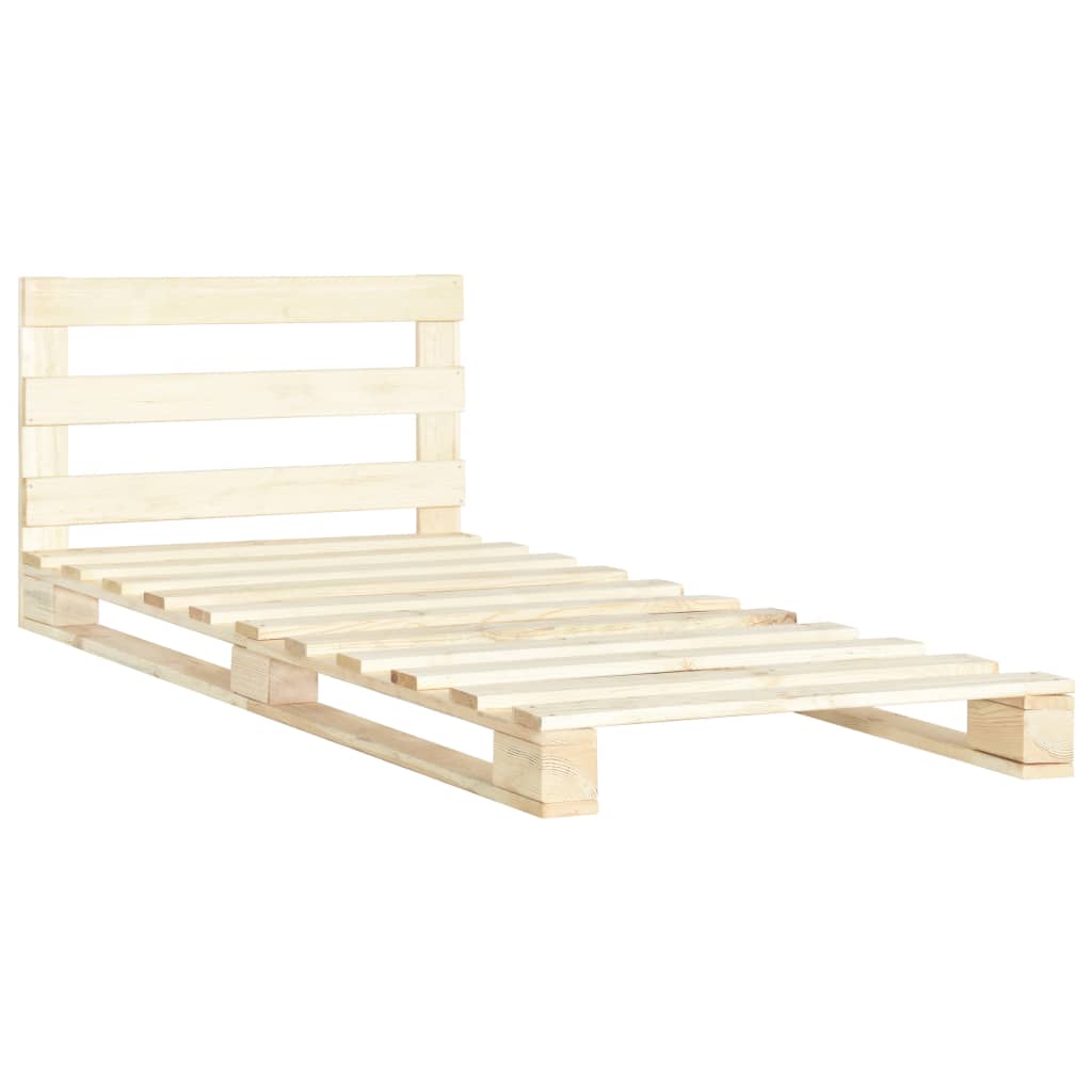 Bedframe pallet massief grenenhout 90x200 cm Bedden & bedframes | Creëer jouw Trendy Thuis | Gratis bezorgd & Retour | Trendy.nl