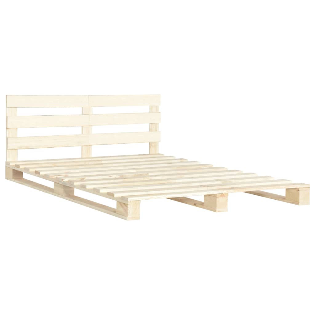 Bedframe pallet massief grenenhout 160x200 cm Bedden & bedframes | Creëer jouw Trendy Thuis | Gratis bezorgd & Retour | Trendy.nl