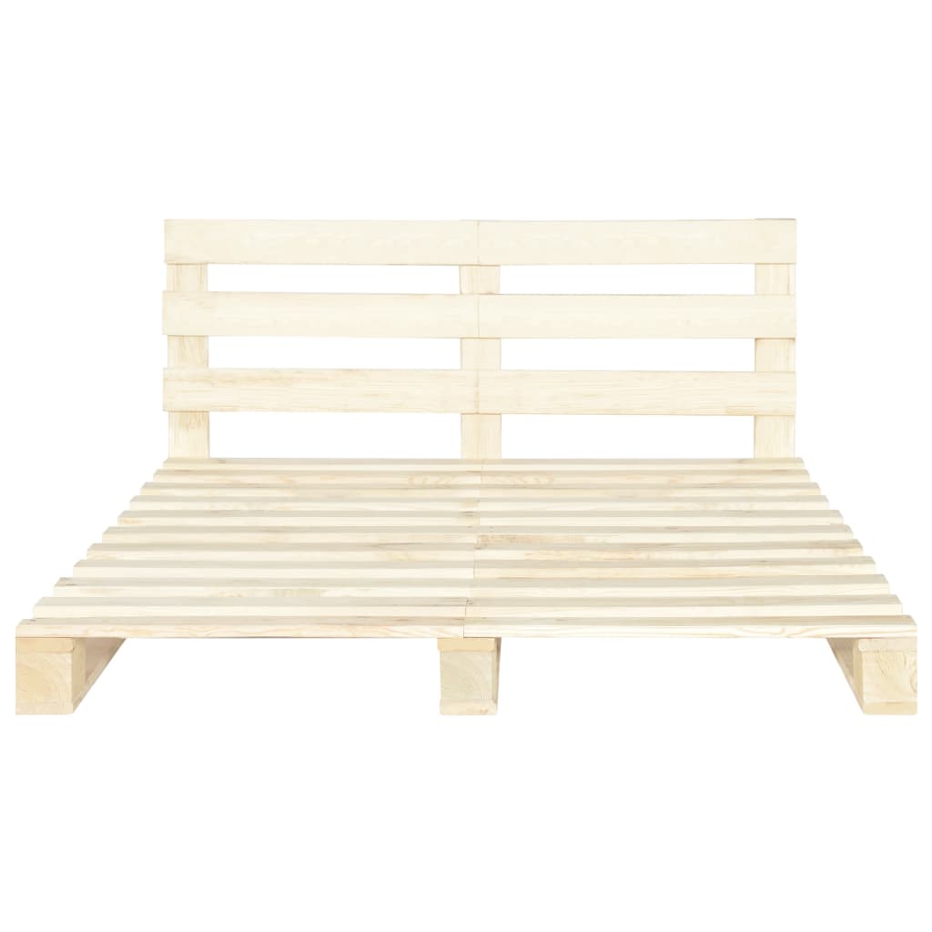 Bedframe pallet massief grenenhout 160x200 cm Bedden & bedframes | Creëer jouw Trendy Thuis | Gratis bezorgd & Retour | Trendy.nl