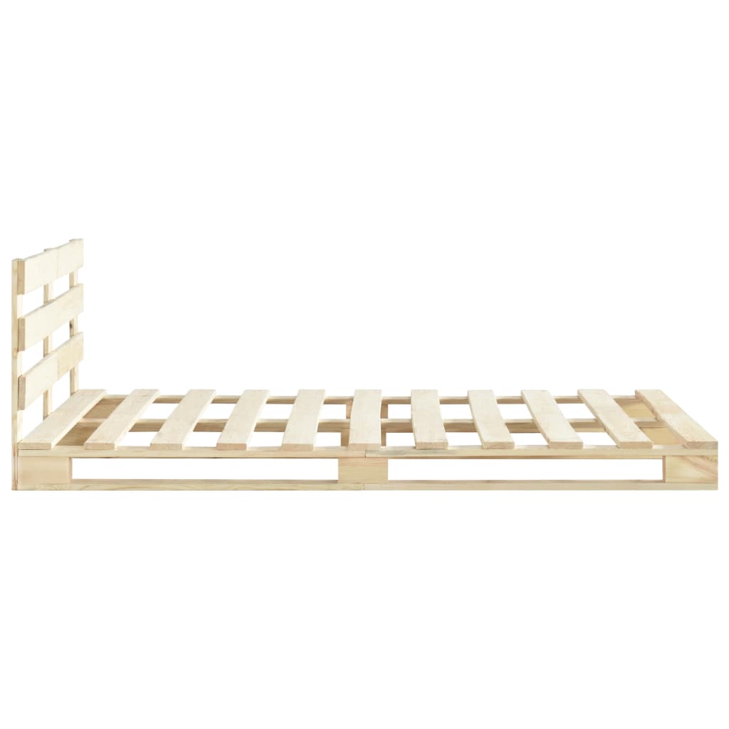 Bedframe pallet massief grenenhout 160x200 cm Bedden & bedframes | Creëer jouw Trendy Thuis | Gratis bezorgd & Retour | Trendy.nl