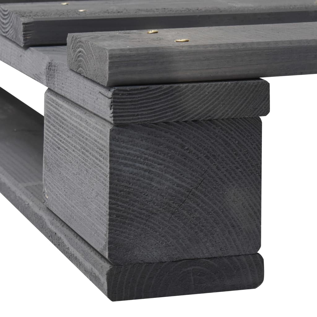 Bedframe pallet massief grenenhout grijs 160x200 cm Bedden & bedframes | Creëer jouw Trendy Thuis | Gratis bezorgd & Retour | Trendy.nl