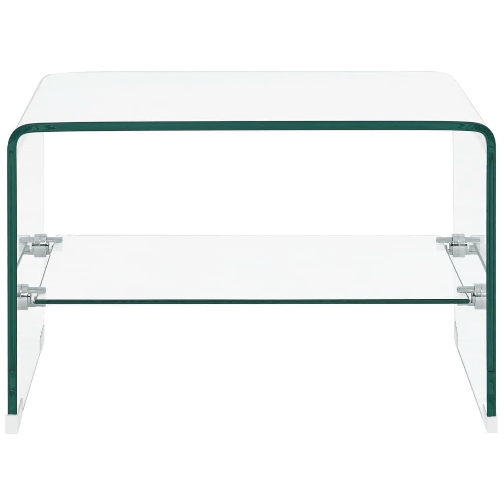 Salontafel 50x45x33 cm gehard glas transparant Salontafels | Creëer jouw Trendy Thuis | Gratis bezorgd & Retour | Trendy.nl