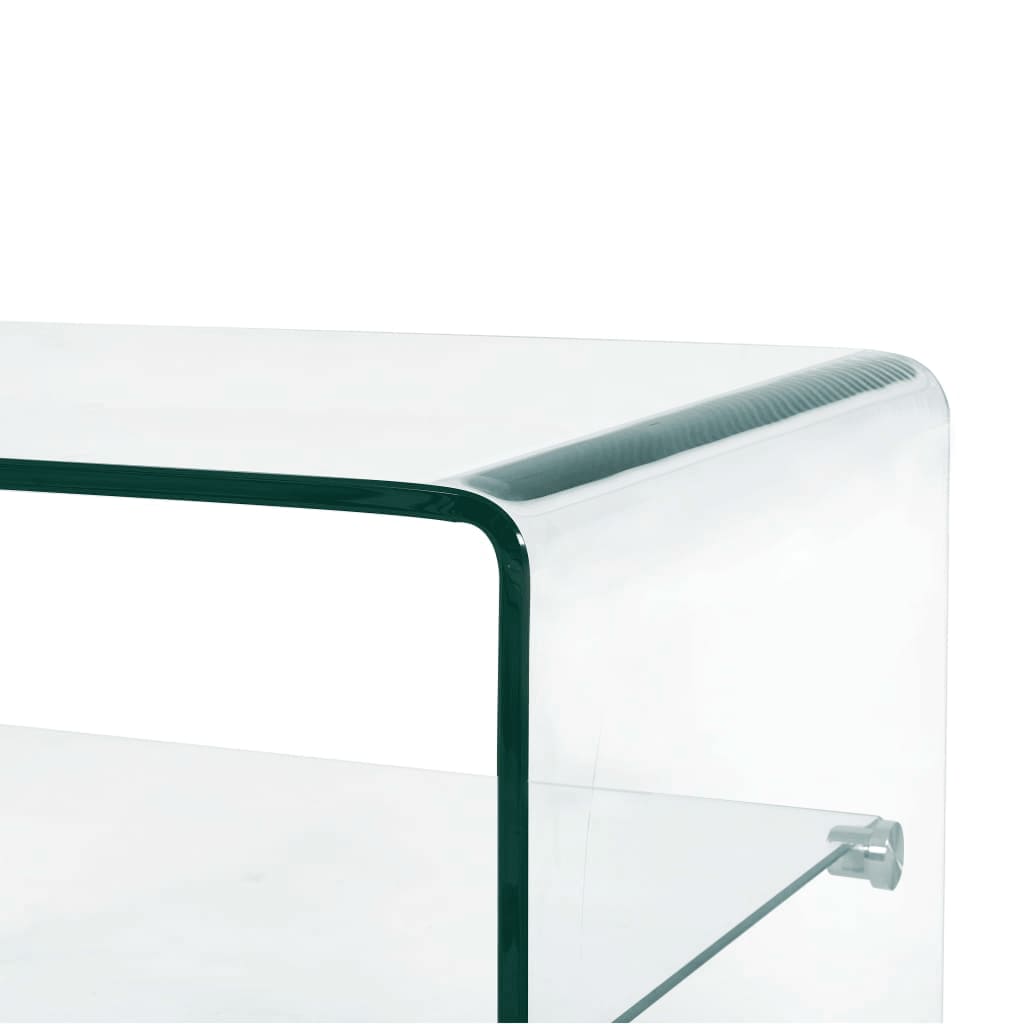 Salontafel 50x45x33 cm gehard glas transparant Salontafels | Creëer jouw Trendy Thuis | Gratis bezorgd & Retour | Trendy.nl