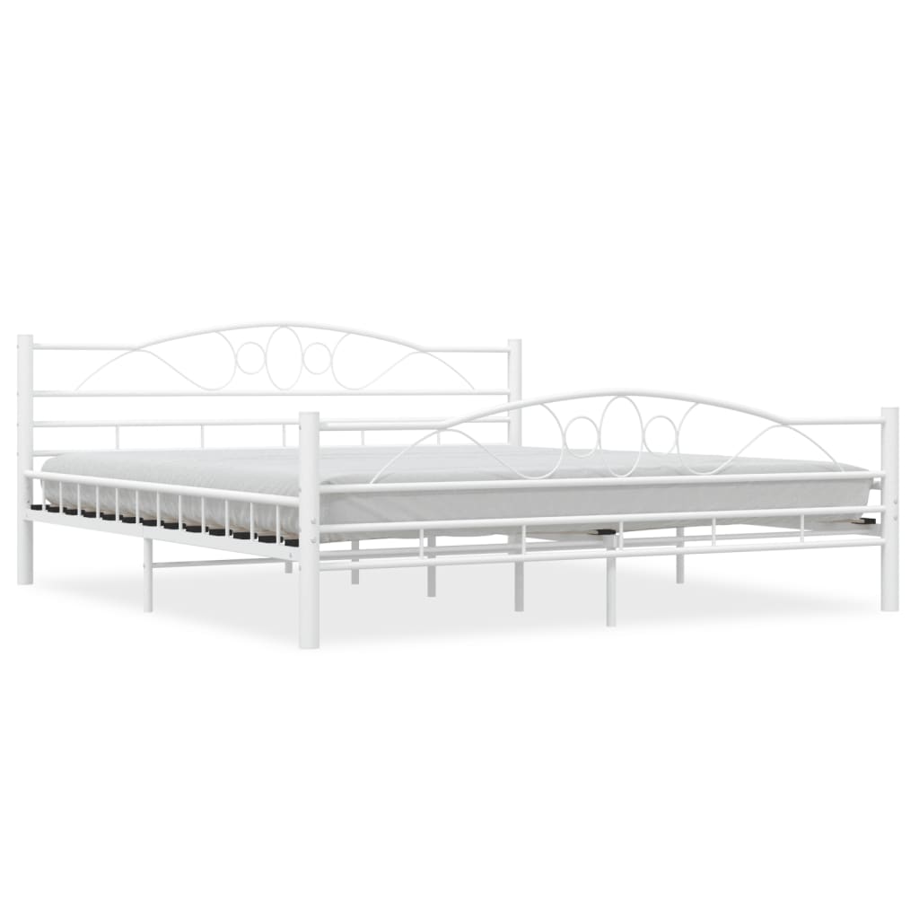 Bedframe metaal wit 180x200 cm