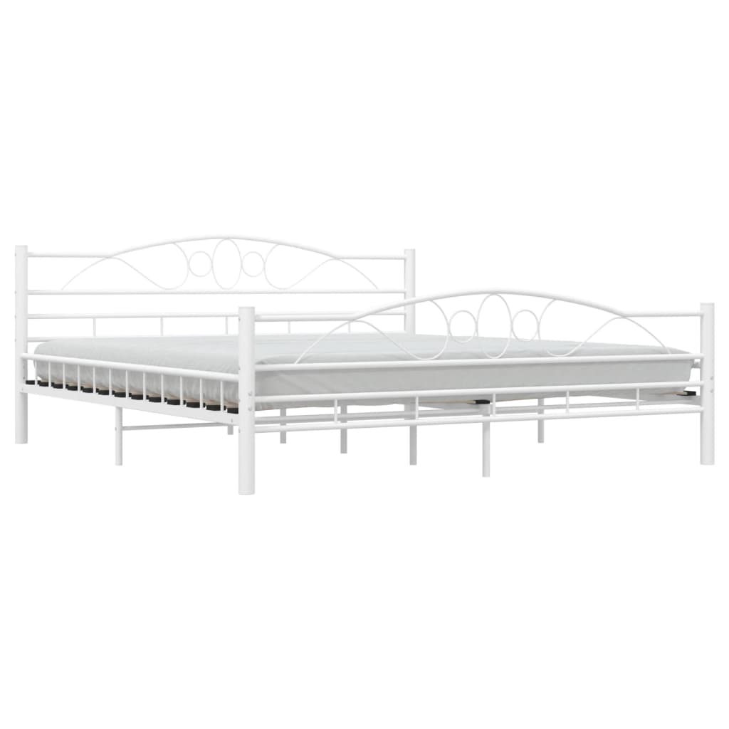 Bedframe metaal wit 180x200 cm