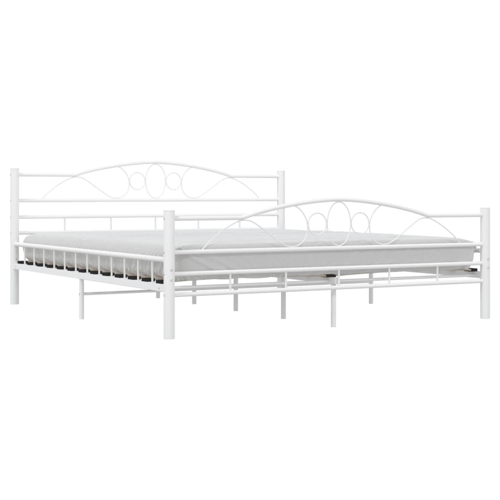 Bedframe metaal wit 180x200 cm