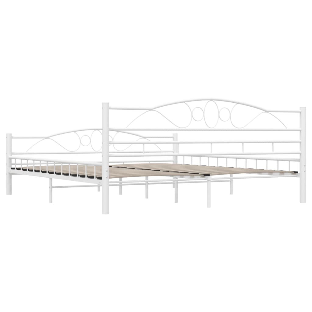 Bedframe metaal wit 180x200 cm