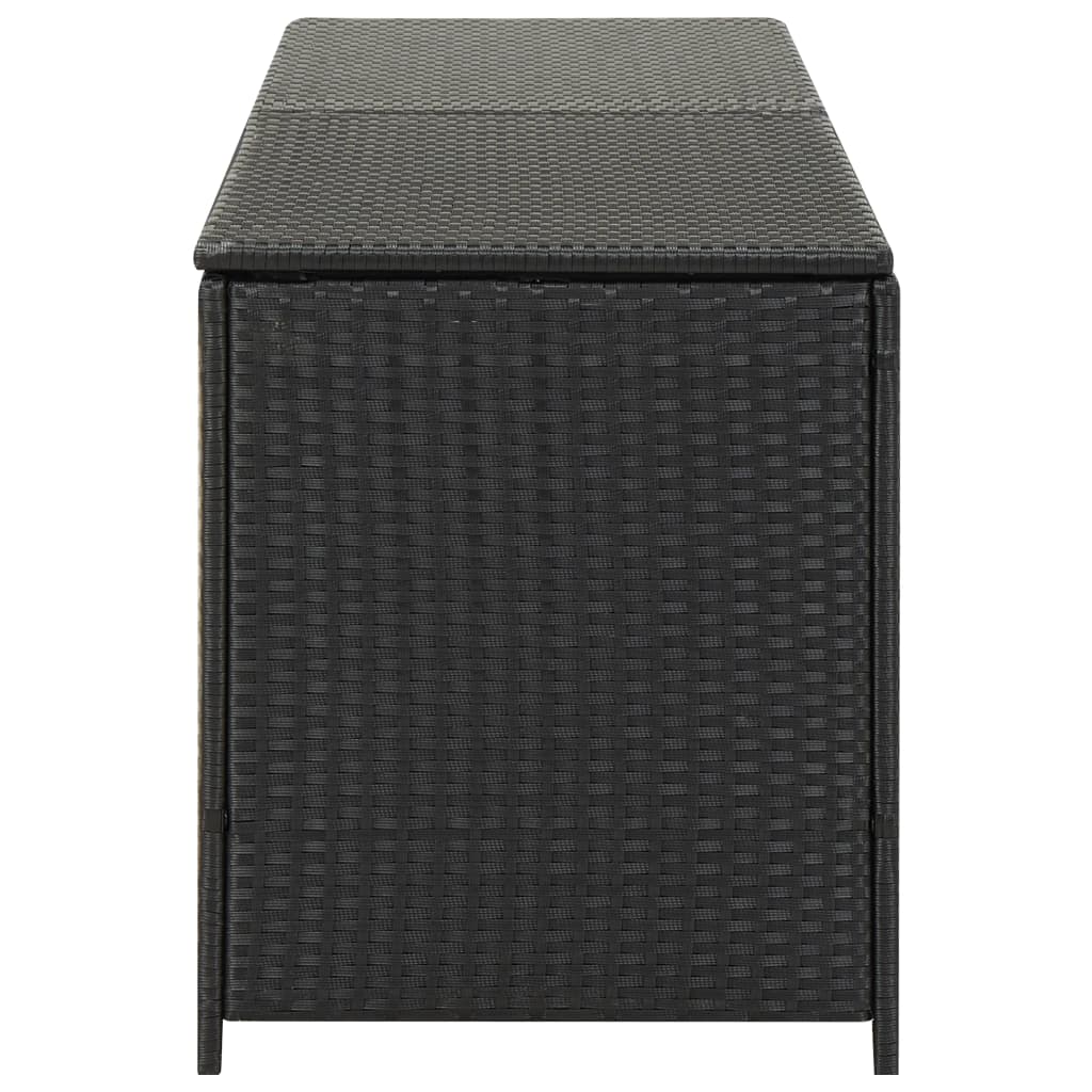 Tuinbox 200x50x60 cm poly rattan zwart Opbergboxen voor buiten | Creëer jouw Trendy Thuis | Gratis bezorgd & Retour | Trendy.nl