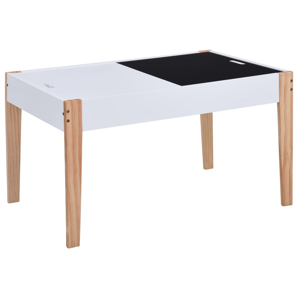 3-delige Kindertafel- en stoelenset krijtbord zwart en wit Meubelsets voor baby's & peuters | Creëer jouw Trendy Thuis | Gratis bezorgd & Retour | Trendy.nl