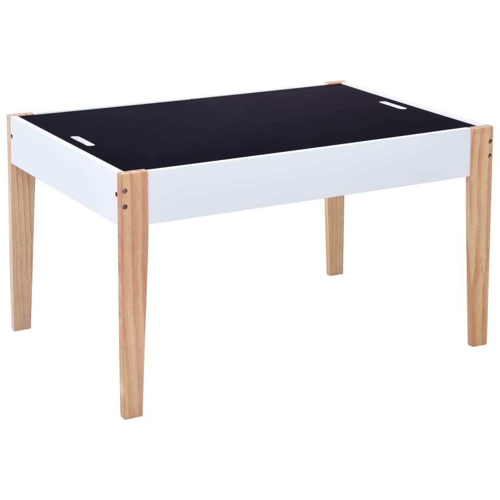 3-delige Kindertafel- en stoelenset krijtbord zwart en wit Meubelsets voor baby's & peuters | Creëer jouw Trendy Thuis | Gratis bezorgd & Retour | Trendy.nl