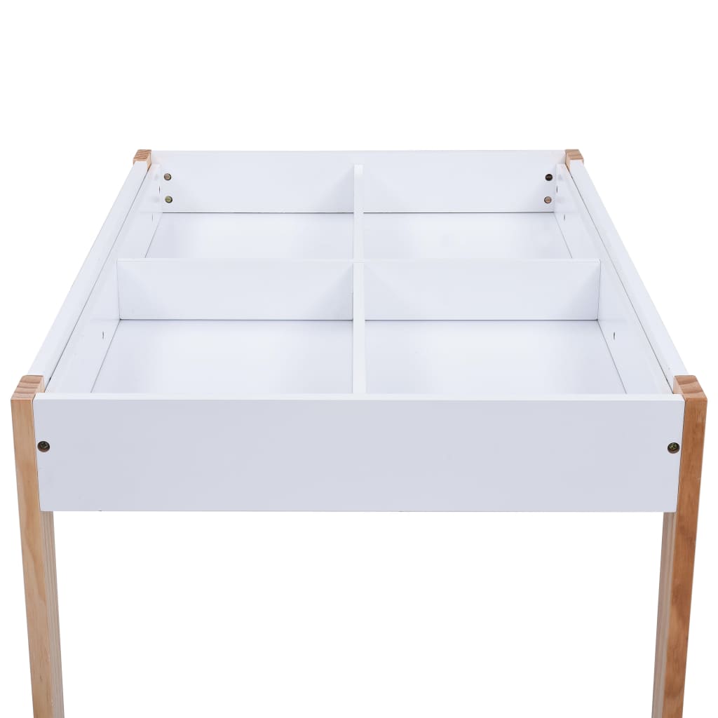 3-delige Kindertafel- en stoelenset krijtbord zwart en wit Meubelsets voor baby's & peuters | Creëer jouw Trendy Thuis | Gratis bezorgd & Retour | Trendy.nl