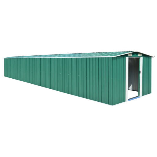 Tuinschuur 257x779x181 cm gegalvaniseerd staal groen Tuinhuizen | Creëer jouw Trendy Thuis | Gratis bezorgd & Retour | Trendy.nl