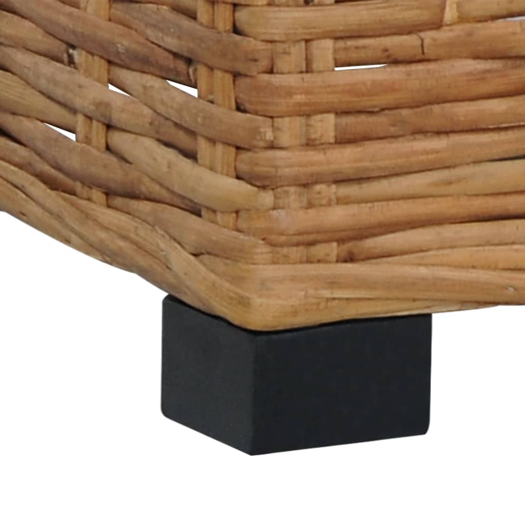 Voetensteun met kussen natuurlijk rattan Modulaire tuinbanken | Creëer jouw Trendy Thuis | Gratis bezorgd & Retour | Trendy.nl