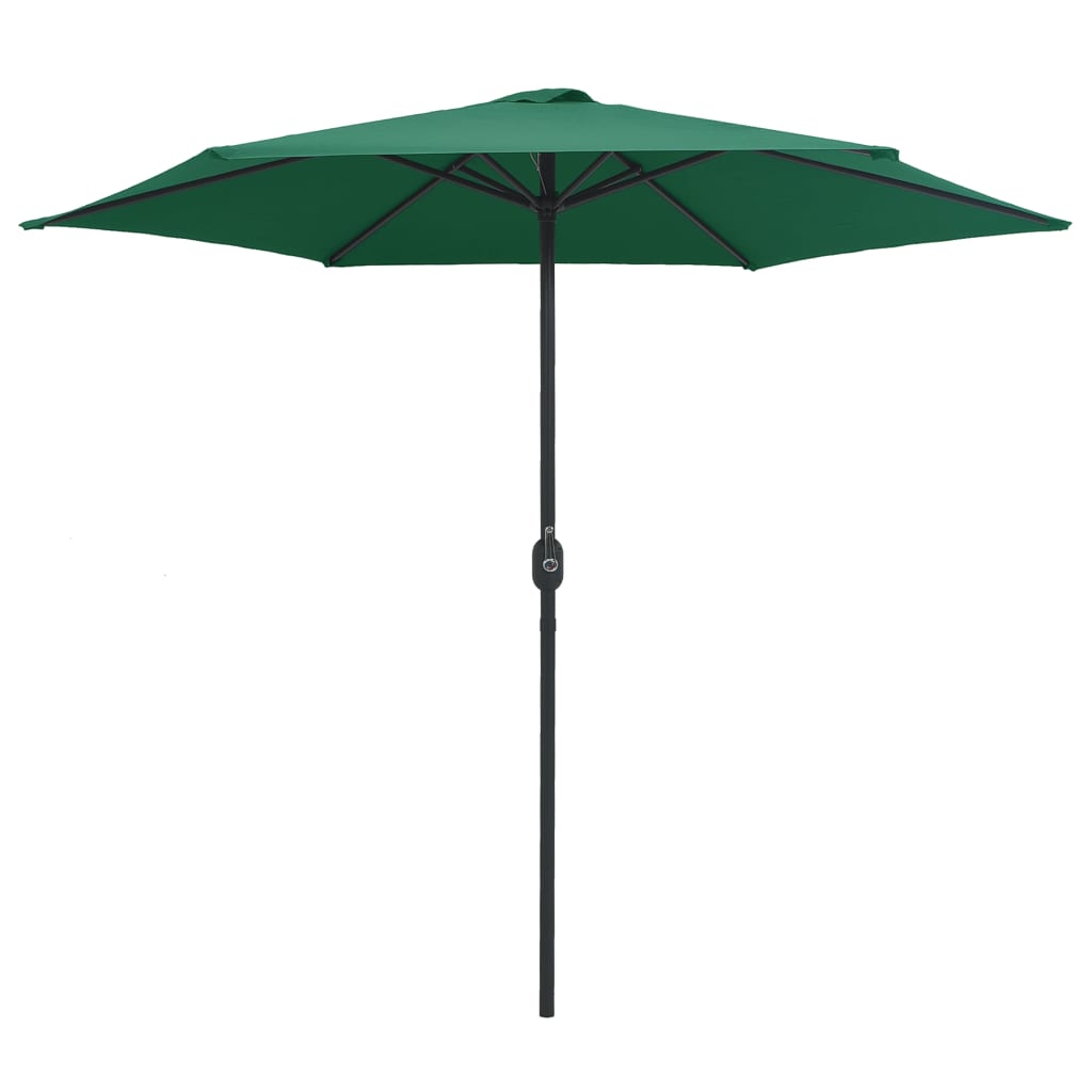 Parasol met aluminium paal 270x246 cm groen Parasols en zonneschermen | Creëer jouw Trendy Thuis | Gratis bezorgd & Retour | Trendy.nl