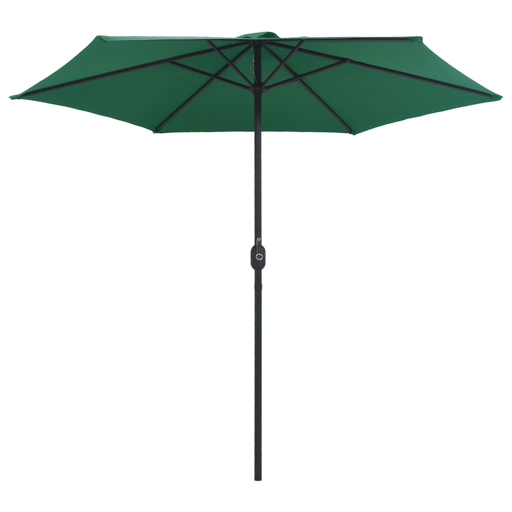Parasol met aluminium paal 270x246 cm groen Parasols en zonneschermen | Creëer jouw Trendy Thuis | Gratis bezorgd & Retour | Trendy.nl