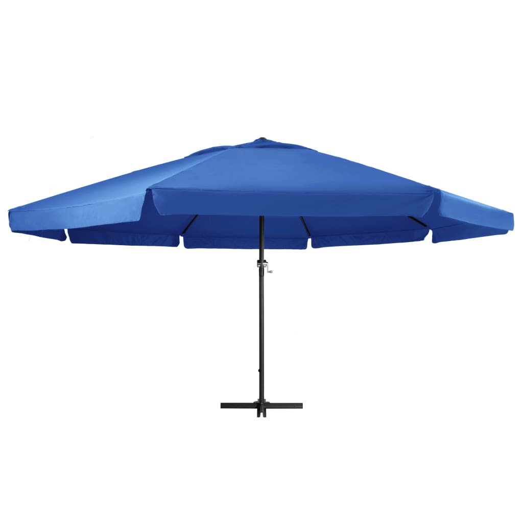 Parasol met aluminium paal 500 cm azuurblauw Parasols en zonneschermen | Creëer jouw Trendy Thuis | Gratis bezorgd & Retour | Trendy.nl