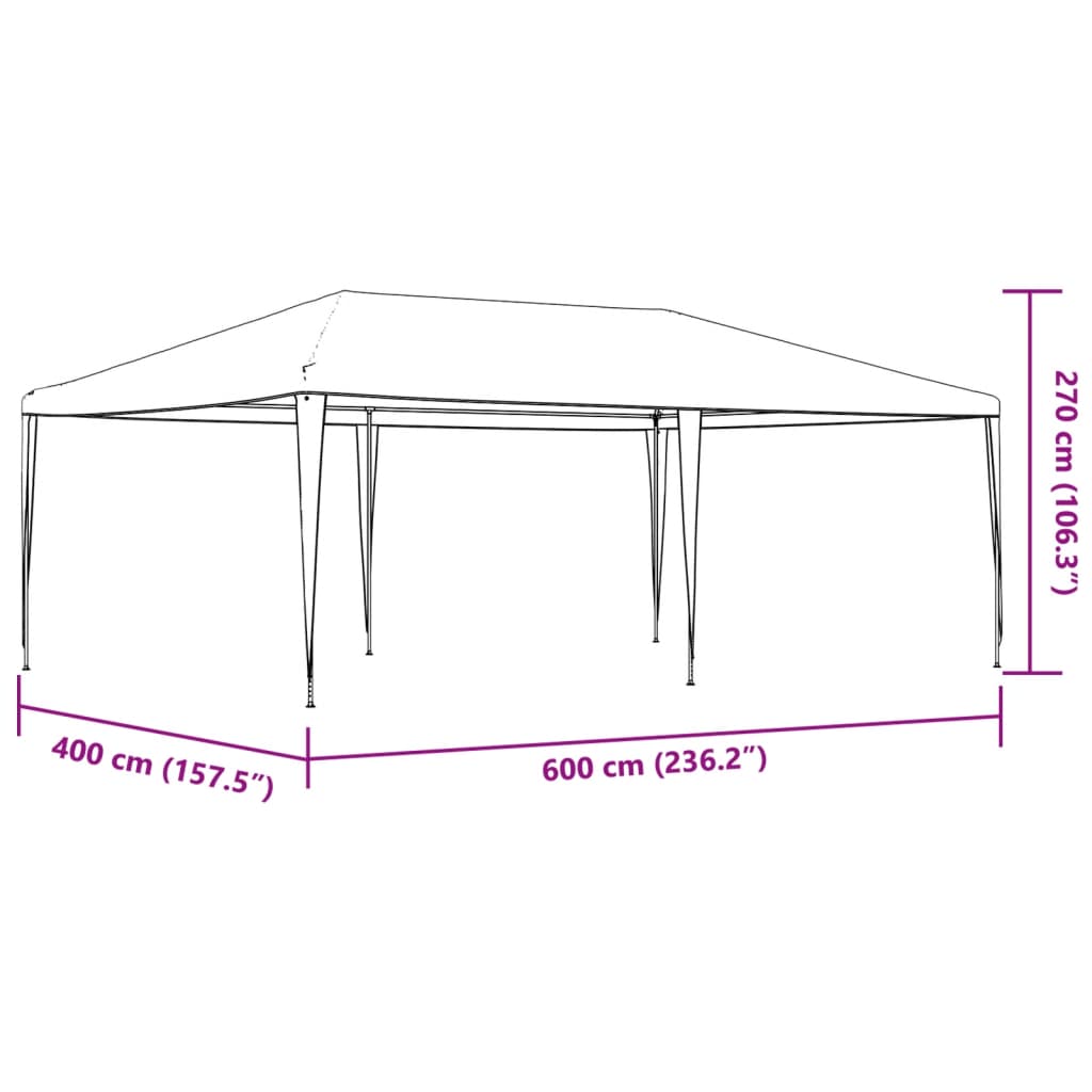 Partytent 4x6 m wit Partytenten & prieëlen | Creëer jouw Trendy Thuis | Gratis bezorgd & Retour | Trendy.nl