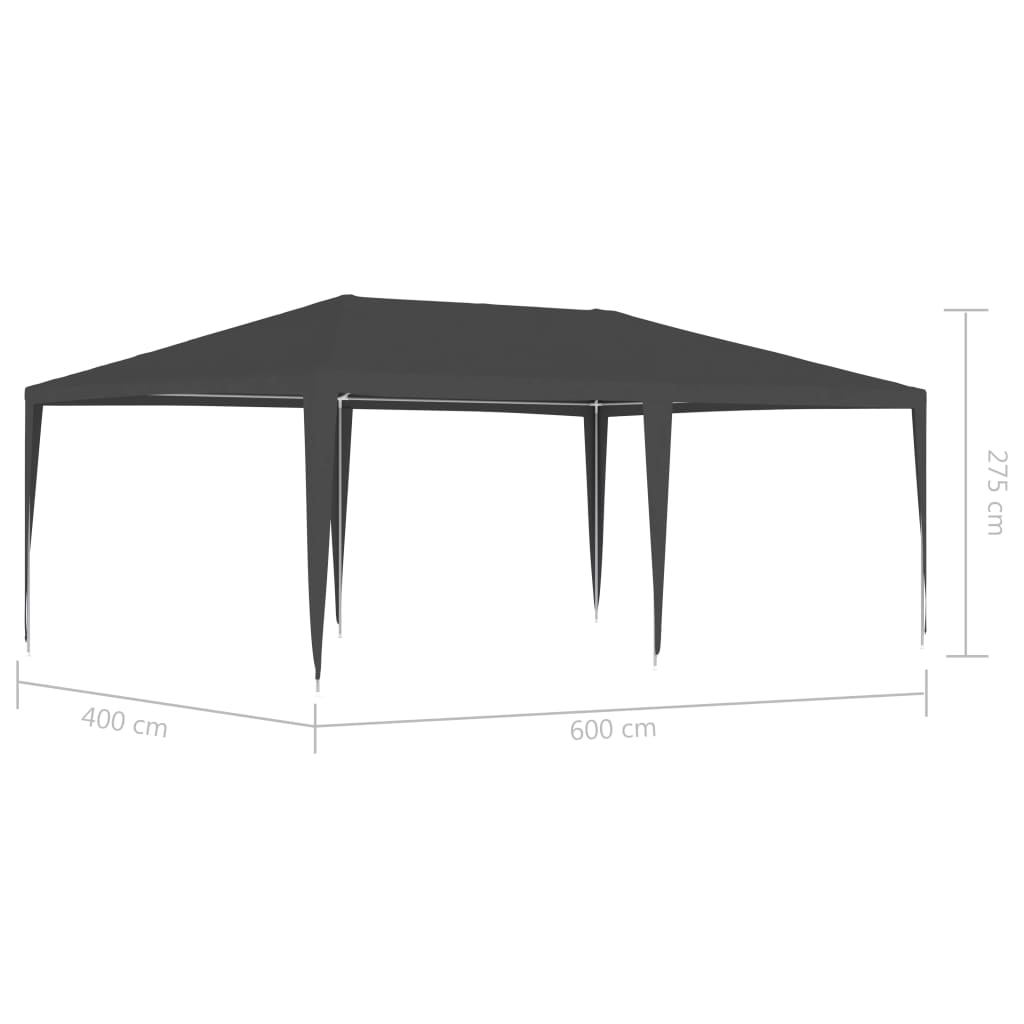 Partytent professioneel 90 g/m² 4x6 m antraciet Partytenten & prieëlen | Creëer jouw Trendy Thuis | Gratis bezorgd & Retour | Trendy.nl