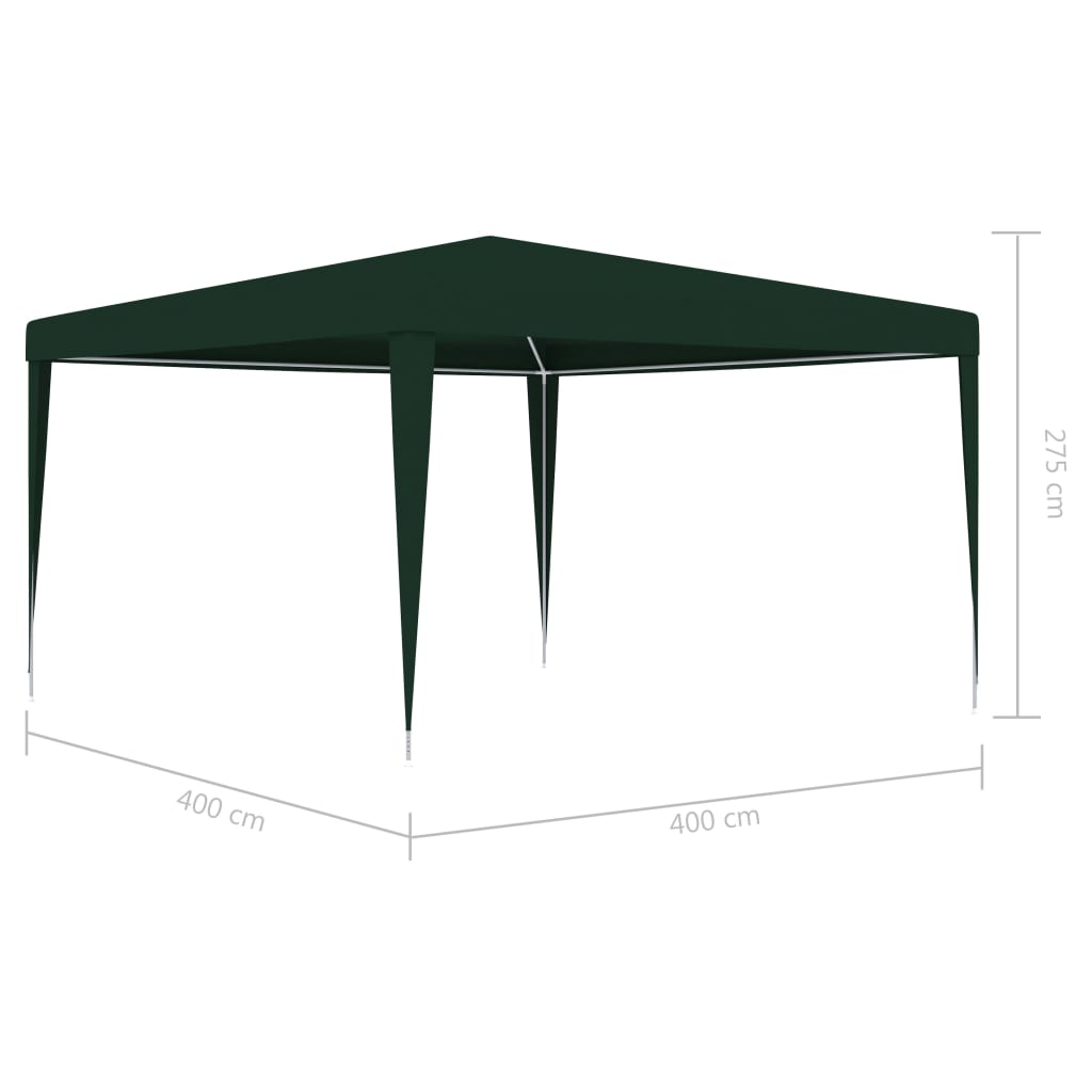 Partytent professioneel 90 g/m² 4x4 m groen Partytenten & prieëlen | Creëer jouw Trendy Thuis | Gratis bezorgd & Retour | Trendy.nl