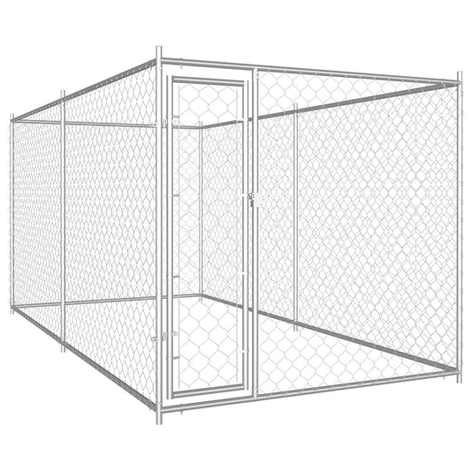 Hondenkennel voor buiten 382x192x185 cm Hondenkennels & -rennen | Creëer jouw Trendy Thuis | Gratis bezorgd & Retour | Trendy.nl