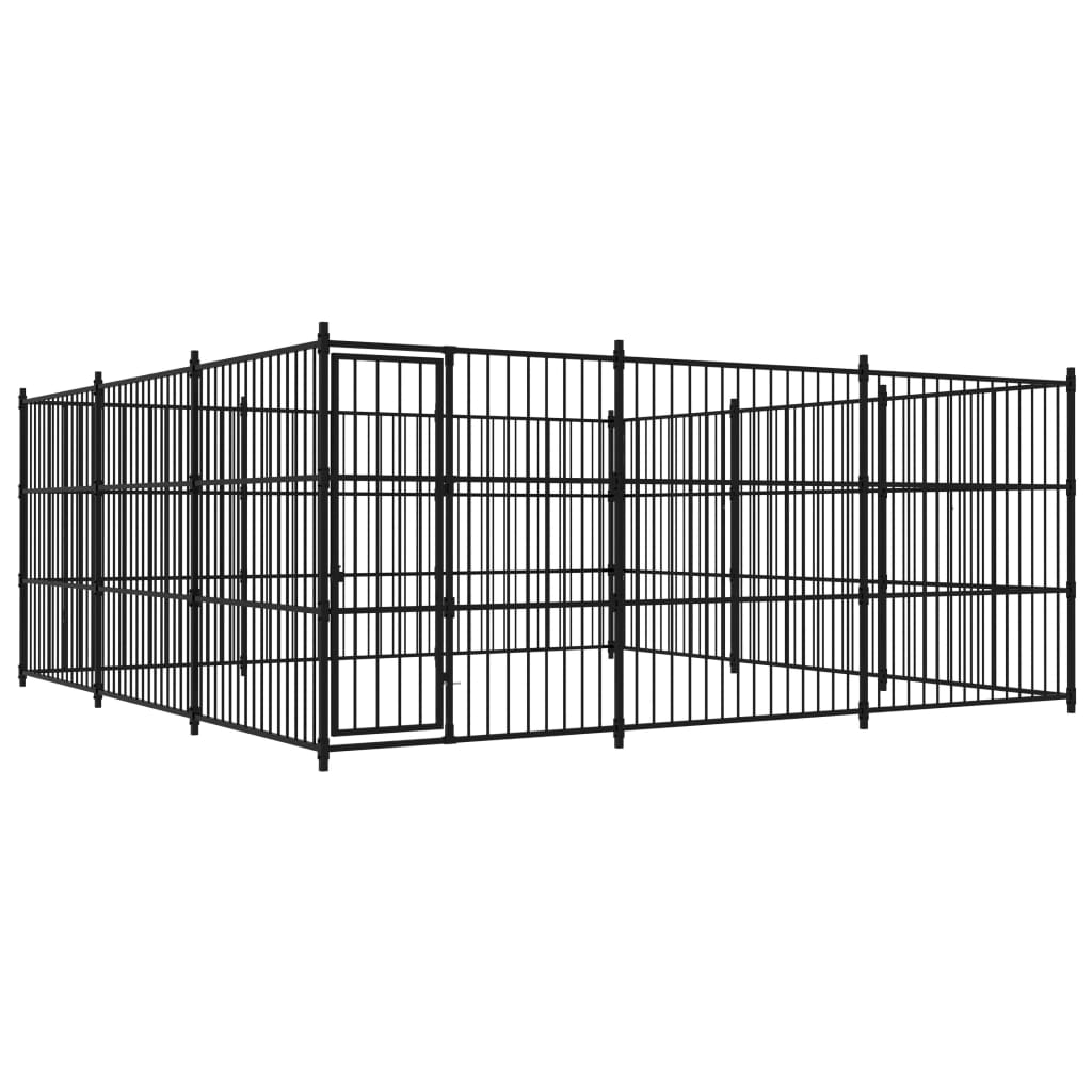 Hondenkennel voor buiten 450x450x185 cm