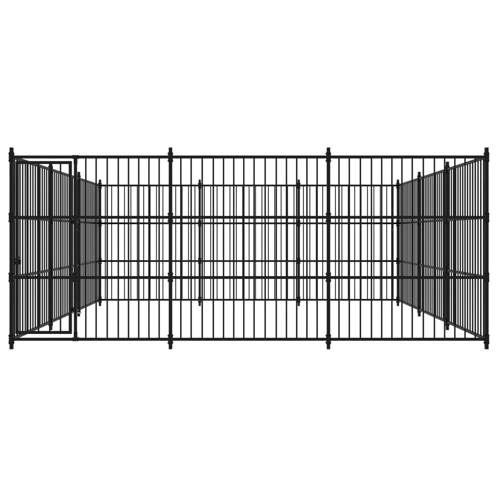 Hondenkennel voor buiten 450x450x185 cm