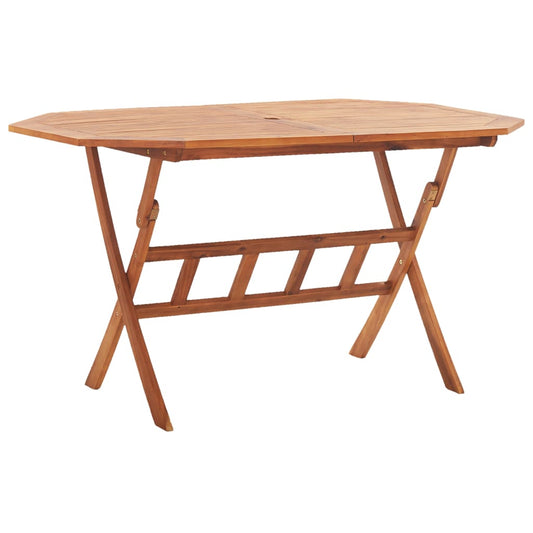 Tuintafel inklapbaar 135x85x75 cm massief acaciahout Tuintafels | Creëer jouw Trendy Thuis | Gratis bezorgd & Retour | Trendy.nl