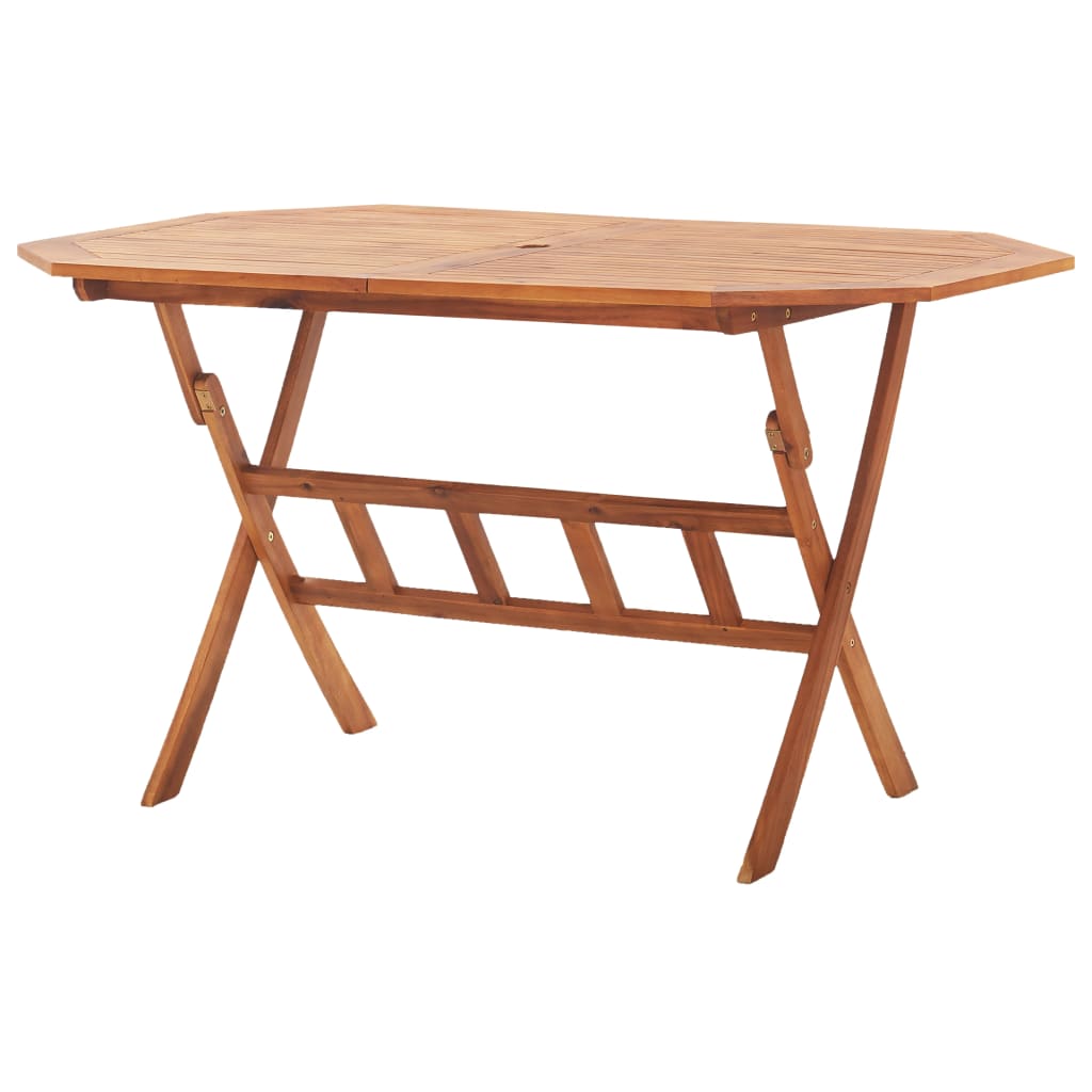 Tuintafel inklapbaar 135x85x75 cm massief acaciahout Tuintafels | Creëer jouw Trendy Thuis | Gratis bezorgd & Retour | Trendy.nl