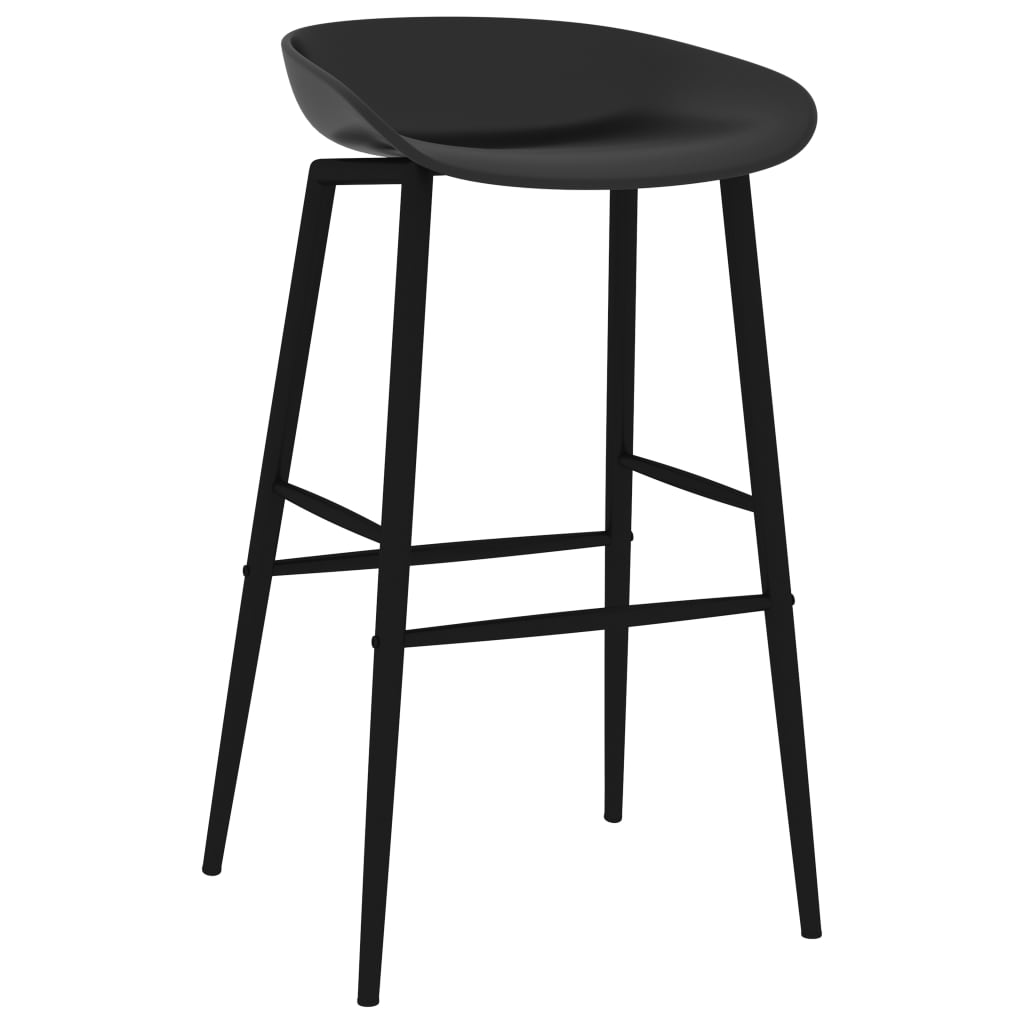 Barstoelen 2 st zwart Barkrukken | Creëer jouw Trendy Thuis | Gratis bezorgd & Retour | Trendy.nl