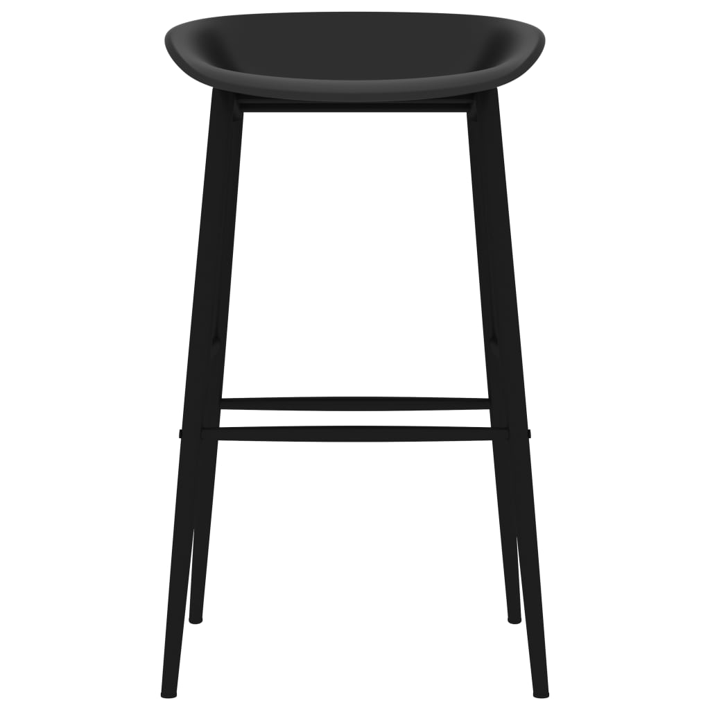 Barstoelen 2 st zwart Barkrukken | Creëer jouw Trendy Thuis | Gratis bezorgd & Retour | Trendy.nl