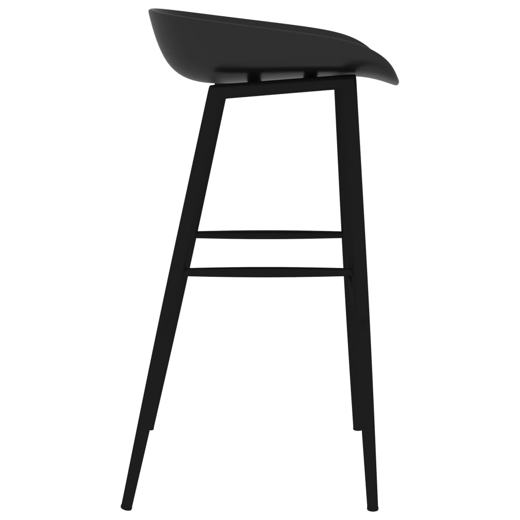 Barstoelen 2 st zwart Barkrukken | Creëer jouw Trendy Thuis | Gratis bezorgd & Retour | Trendy.nl