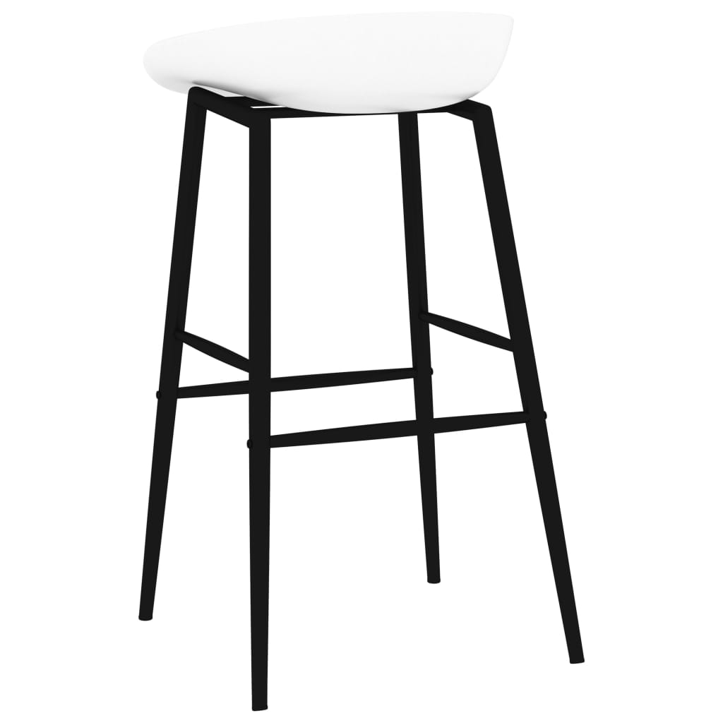 Barstoelen 2 st wit Barkrukken | Creëer jouw Trendy Thuis | Gratis bezorgd & Retour | Trendy.nl