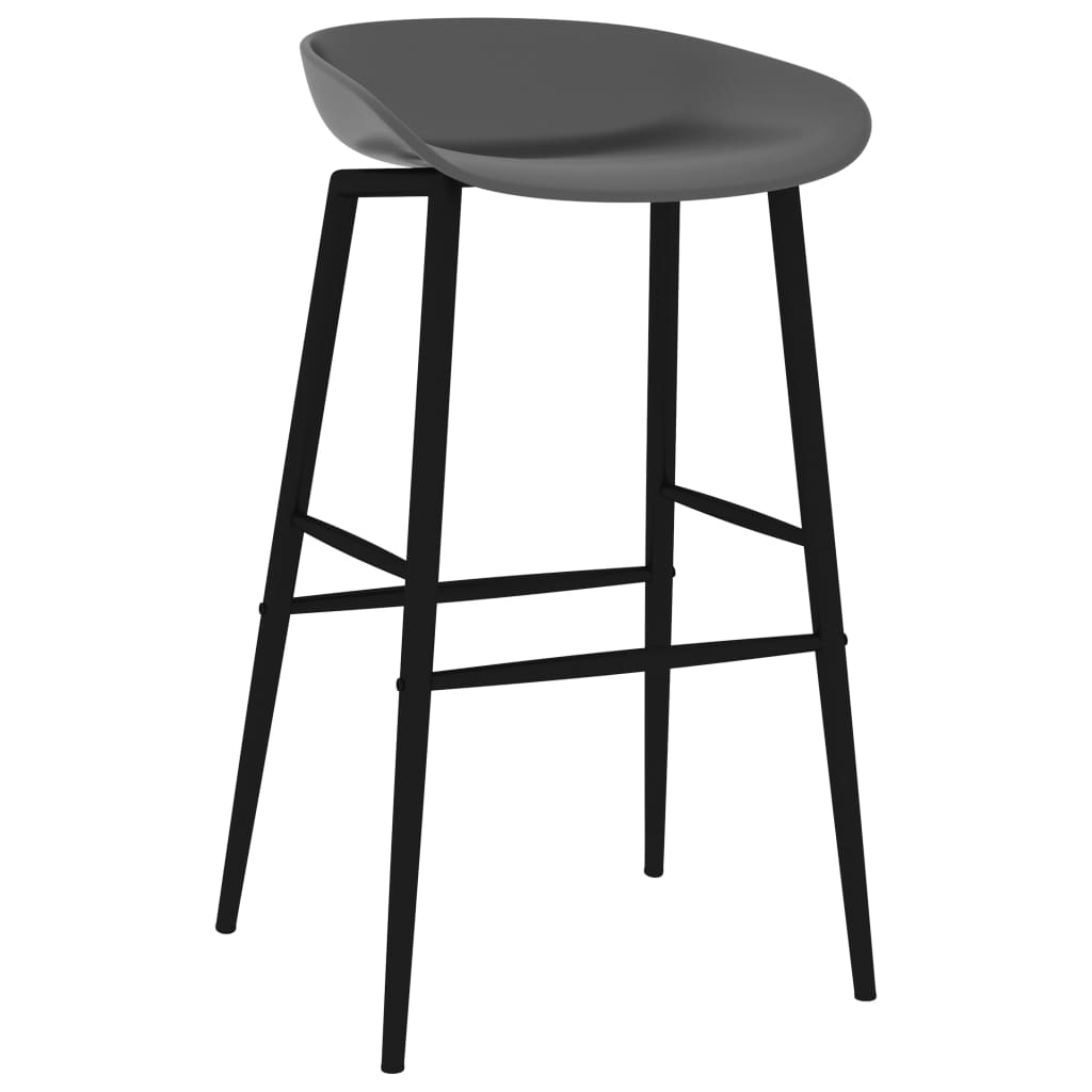 Barstoelen 2 st grijs Barkrukken | Creëer jouw Trendy Thuis | Gratis bezorgd & Retour | Trendy.nl