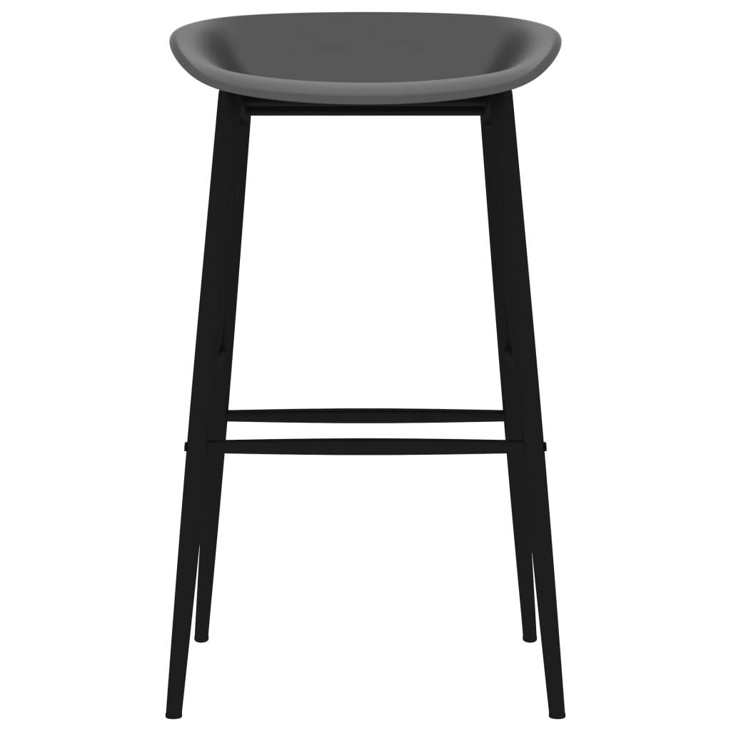 Barstoelen 2 st grijs Barkrukken | Creëer jouw Trendy Thuis | Gratis bezorgd & Retour | Trendy.nl