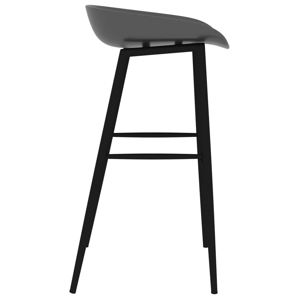 Barstoelen 2 st grijs Barkrukken | Creëer jouw Trendy Thuis | Gratis bezorgd & Retour | Trendy.nl