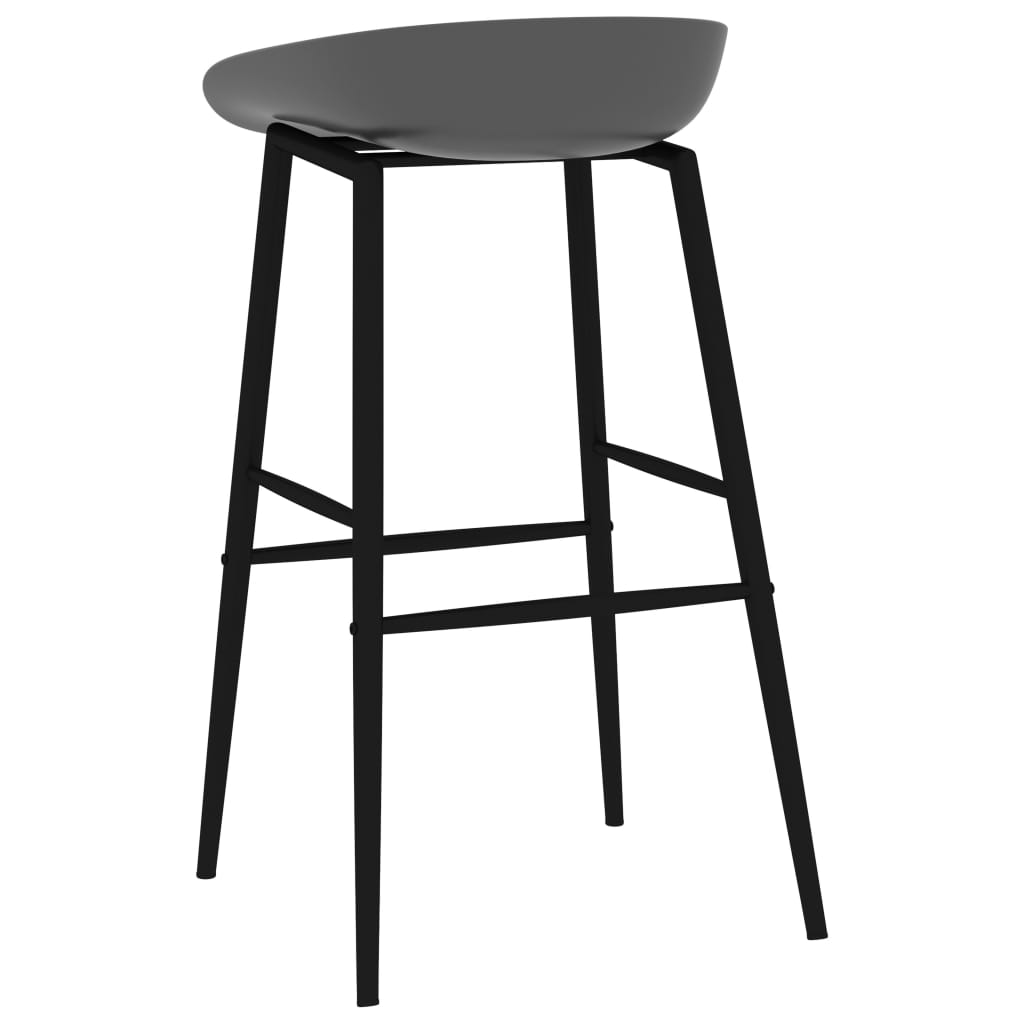 Barstoelen 2 st grijs Barkrukken | Creëer jouw Trendy Thuis | Gratis bezorgd & Retour | Trendy.nl